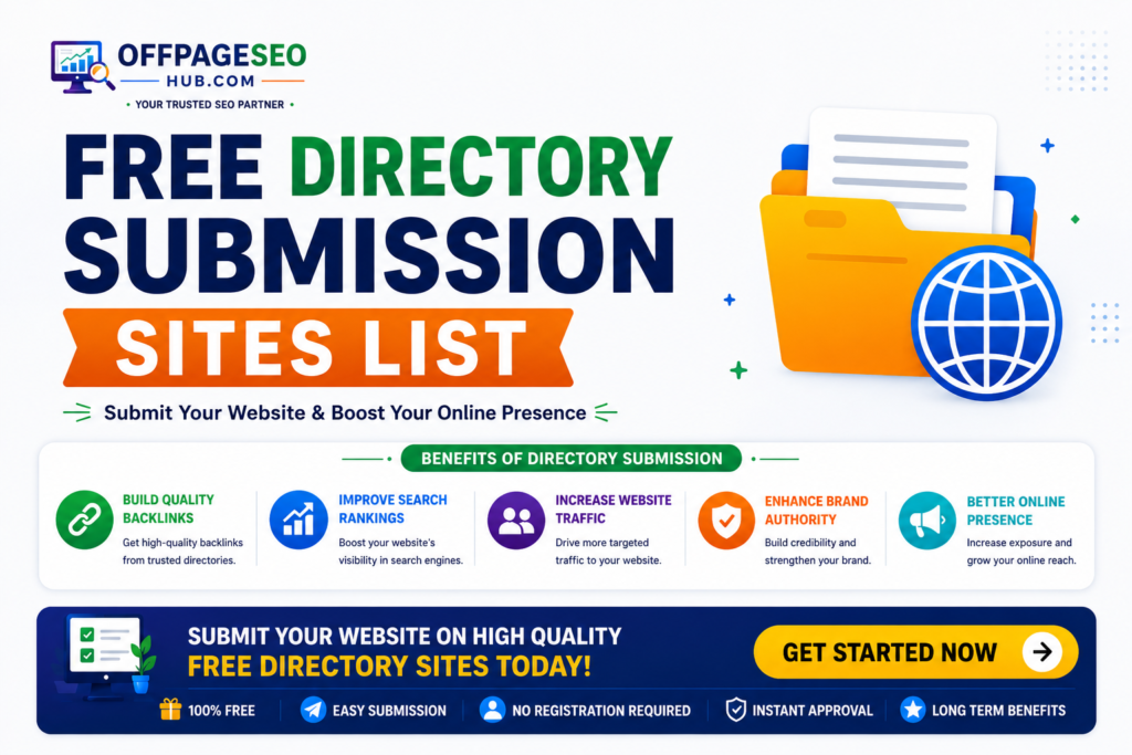 Free Directory Submission Sites List