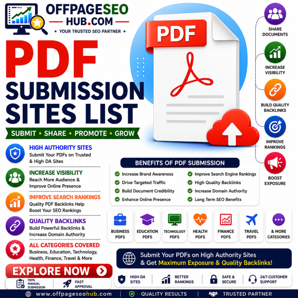 PDF Submission Sites List